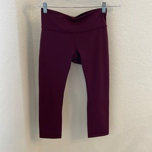 LULULEMON CAPRIS - Mid-Rise, Maroon, Size 6, Align Capris